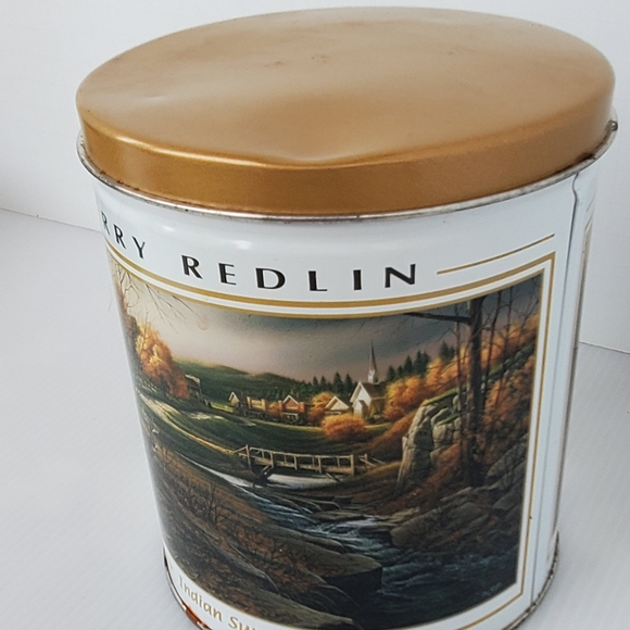 Lot Of 2 Terry Redlin Popcorn Tins Indian Summer Pleasures Of Winter Horses Deer - Picture 11 of 13